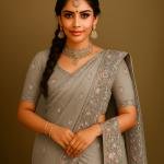 Petal Mist Aari Work Saree