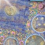 Velvet Night Floral Saree