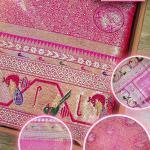 Rosewood Parrot Heritage Saree