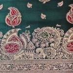 Graphite Blossom Heritage Saree