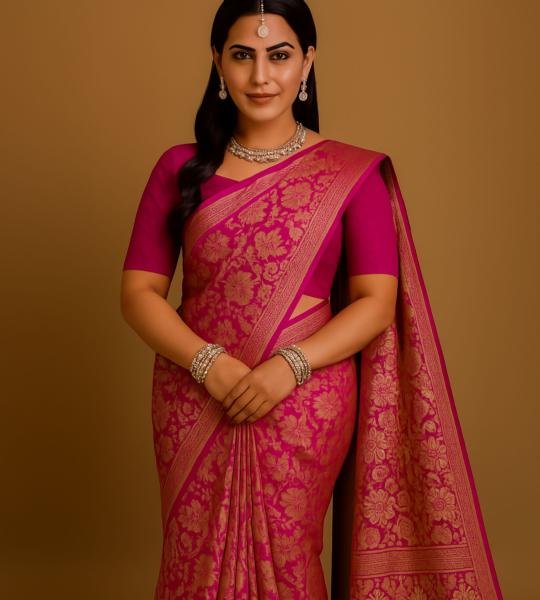 Crimson Petal Saree