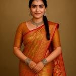 Salangai Copper Saree