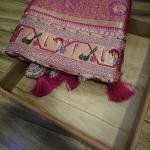 Rosewood Parrot Heritage Saree