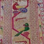 Rosewood Parrot Heritage Saree