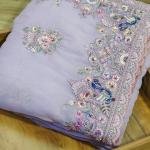 Moonlight Feather Aari Work Saree