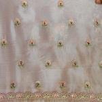 Moonlight Feather Aari Work Saree