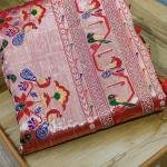 Ruby Parrot Heritage Saree