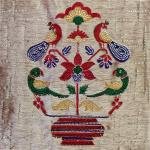 Ruby Parrot Heritage Saree