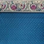 Indigo Glow Leaf Stone Saree