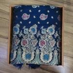 Indigo Glow Leaf Stone Saree