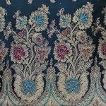 Indigo Glow Leaf Stone Saree