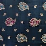 Indigo Glow Leaf Stone Saree