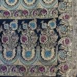 Indigo Glow Leaf Stone Saree