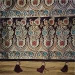 Royal Plum Floral Zari Saree