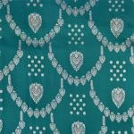 Ocean Gold Floral Saree