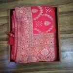 Majestic Maroon Flower Saree