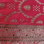 Majestic Maroon Flower Saree
