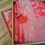 Majestic Maroon Flower Saree