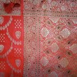 Majestic Maroon Flower Saree