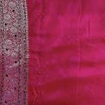 Majestic Maroon Flower Saree