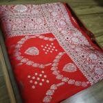 Imperial Red Gold Saree