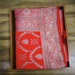 Imperial Red Gold Saree