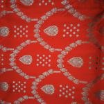 Imperial Red Gold Saree