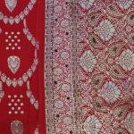 Imperial Red Gold Saree