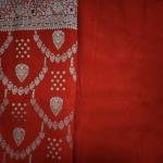 Imperial Red Gold Saree