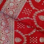 Imperial Red Gold Saree