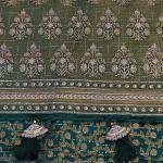 Deep Green Vine Saree